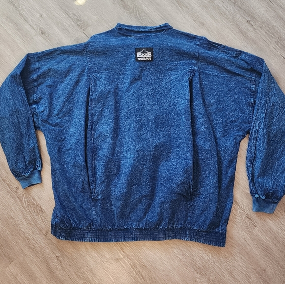 Honeykomb Stonewashed Denim 90s Rare Vintage Lightweight Jacket One Size… - Picture 4 of 5